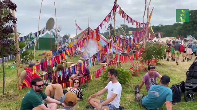 Ambiente en el segundo día del festival de Glastonbury