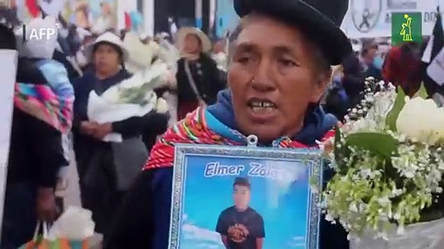 Rezos, cantos y consignas en protestas contra Boluarte en Perú