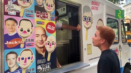 "¡Cómete a los ricos!", los helados revolucionarios para comerse a Musk y otros multimillonarios