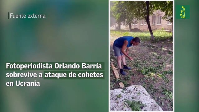 Fotoperiodista Orlando Barría sobrevive a ataque de cohetes en Ucrania