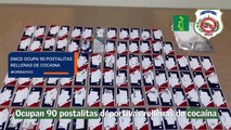 Ocupan 90 postalitas deportivas rellenas de cocaína