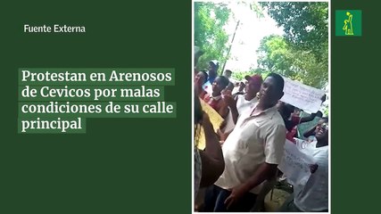 Protestan en Arenosos de Cevicos por malas condiciones de su calle principal