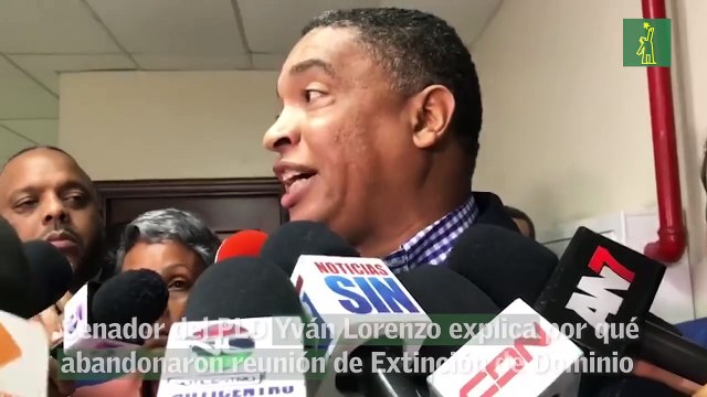 Senador del PLD Yván Lorenzo explica por qué abandonaron reunión de Extinción de Dominio