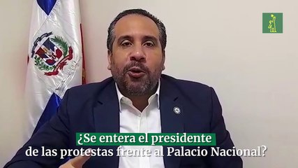 ¿Se entera el presidente de las protestas frente al Palacio Nacional?