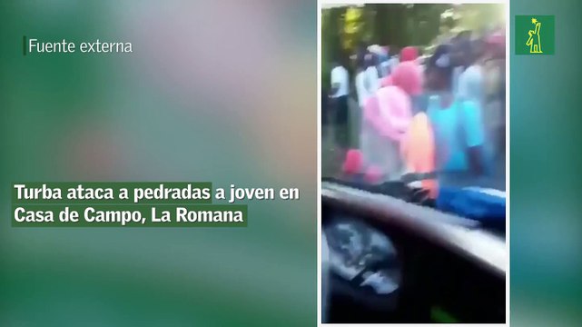 Turba ataca a pedradas a joven en Casa de Campo, La Romana