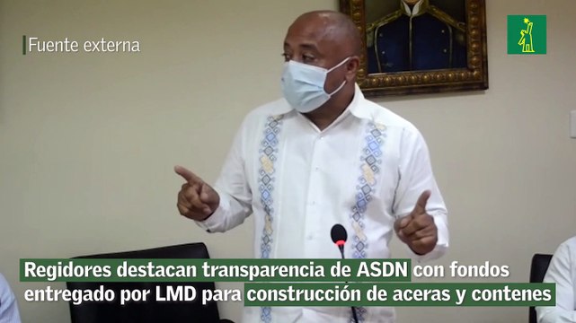 Regidores destacan transparencia de ASDN con fondos entregado por LMD para construcción de aceras y contenes