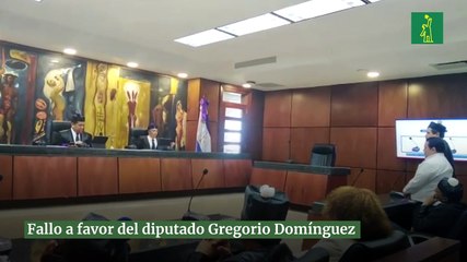 Fallo a favor del diputado Gregorio Domínguez