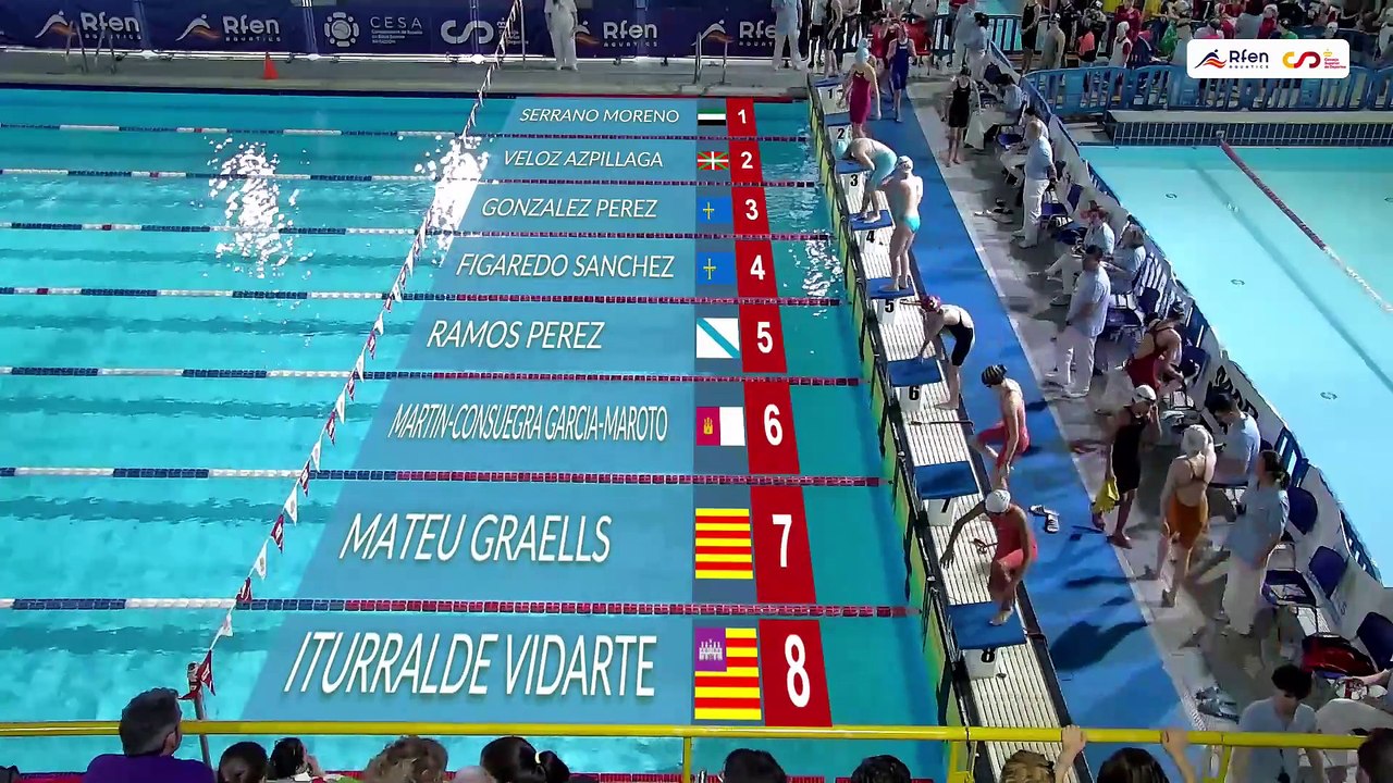 XI CAMPEONATO DE ESPAÑA DE NATACION POR FEDERACIONES AUTONÓMICAS VIII CAMPEONATO DE ESPAÑA DE NATACION INCLUSIVA Domingo mañana