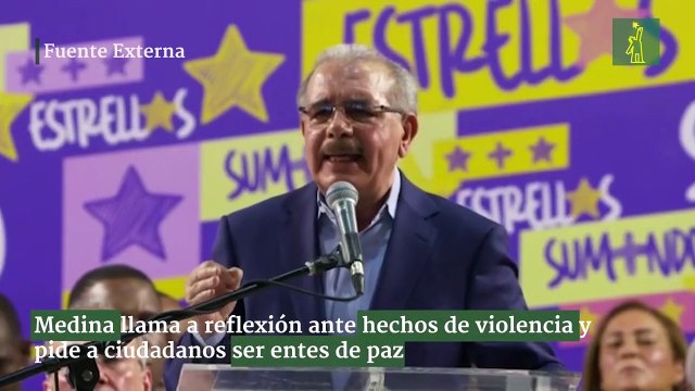 Medina llama a reflexión ante hechos de violencia y pide a ciudadanos ser entes de paz
