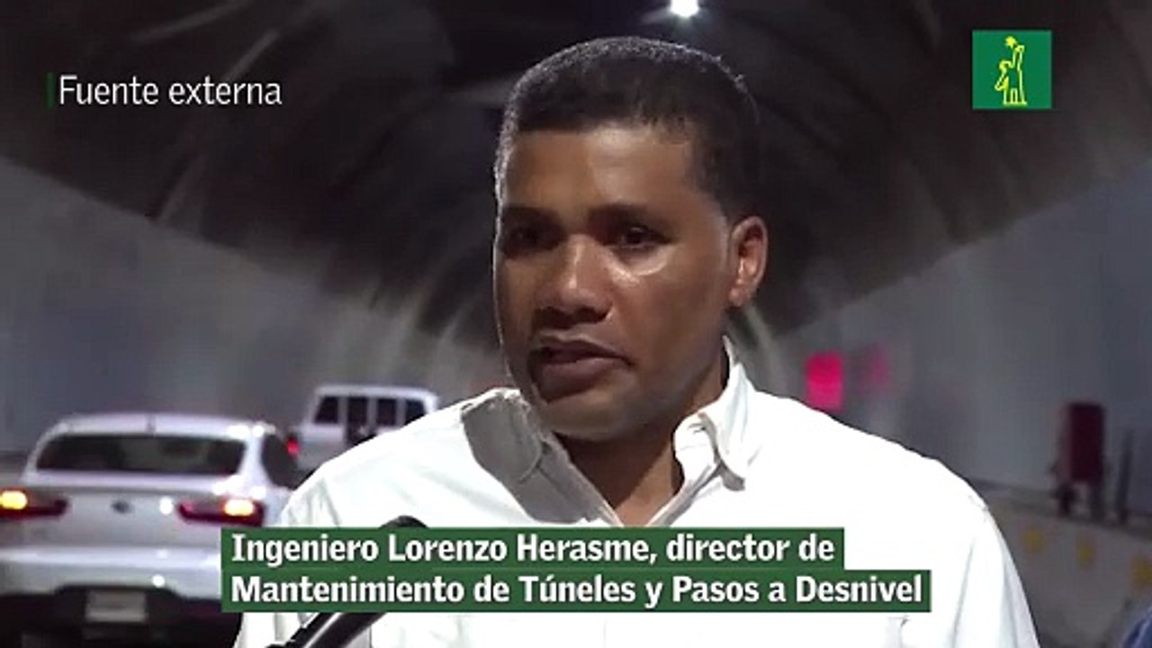 Ingeniero Lorenzo Herasme, director de Mantenimiento de Túneles y Pasos a Desnivel del Ministerio de Obras Públicas, dice túnel de la Gasset no representa peligro