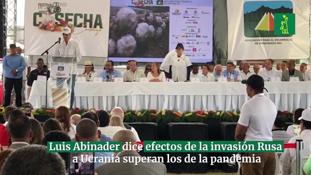 Luis Abinader dice efectos de la invasión Rusa a Ucrania superan los de la pandemia