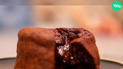 Cœur coulant chocolat noir & fleur de sel