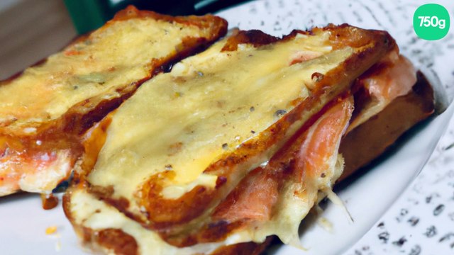 Croque-monsieur au saumon