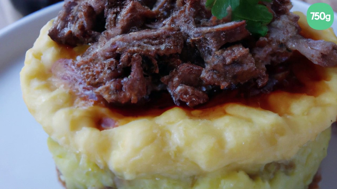 Hachis parmentier d'agneau confit