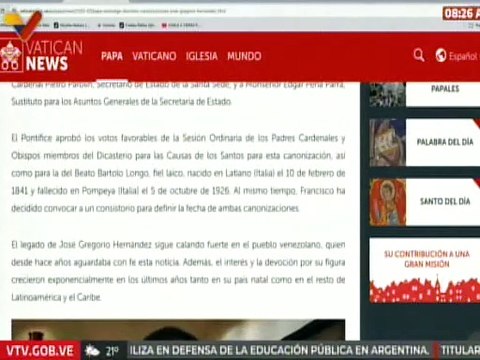 El papa Francisco autoriza la canonización del beato José Gregorio Hernández