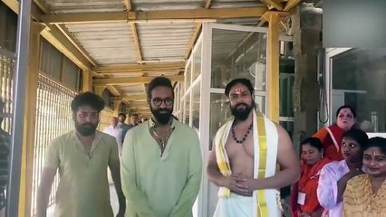 Video: Kannappa's Vishnu Manchu visits Tirupati with actor Siva Balaji