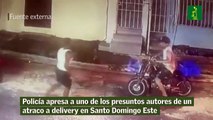 Policía apresa a uno de los presuntos autores de un atraco a delivery en Santo Domingo Este
