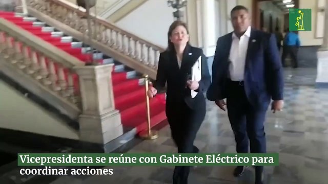 Vicepresidenta se reúne con Gabinete Eléctrico para coordinar acciones