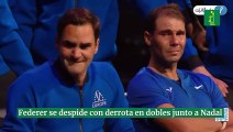 Federer se despide con derrota en dobles junto a Nadal