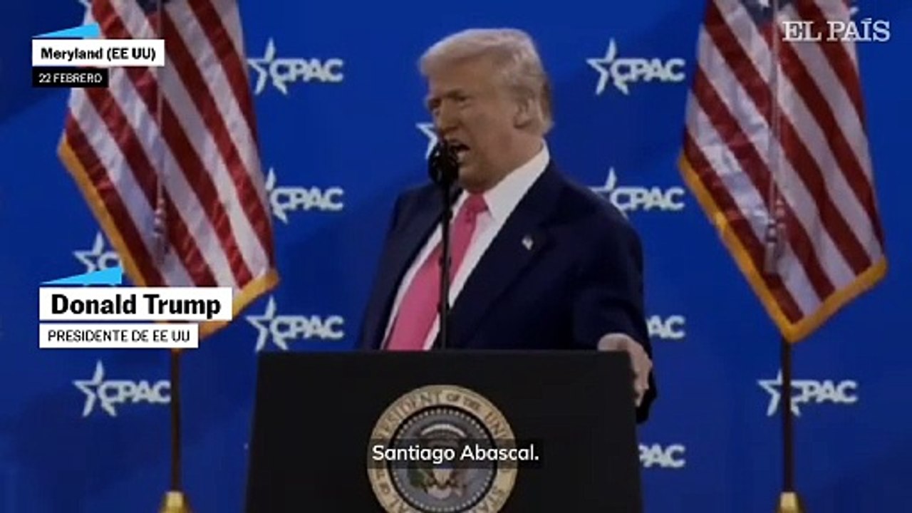 Trump a Abascal en CPAC: "Gran trabajo el que estás haciendo"