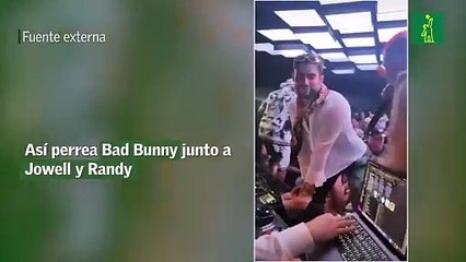 Así perrea Bad Bunny junto a Jowell y Randy