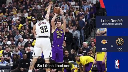Doncic 'felt like himself' in Nuggets victory