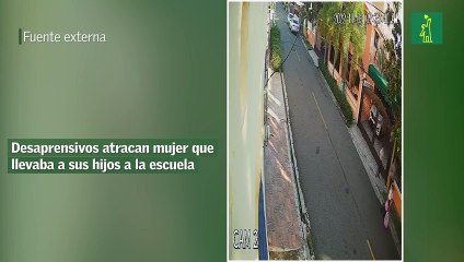 Desaprensivos atracan mujer que llevaba a sus hijos a la escuela