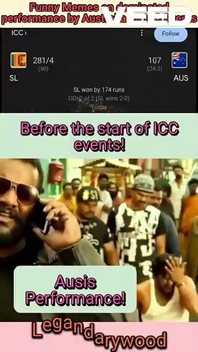 Funny Memes On dominated performance by Ausis on ICC events | Champions Trophy 2025 | India VS Australia