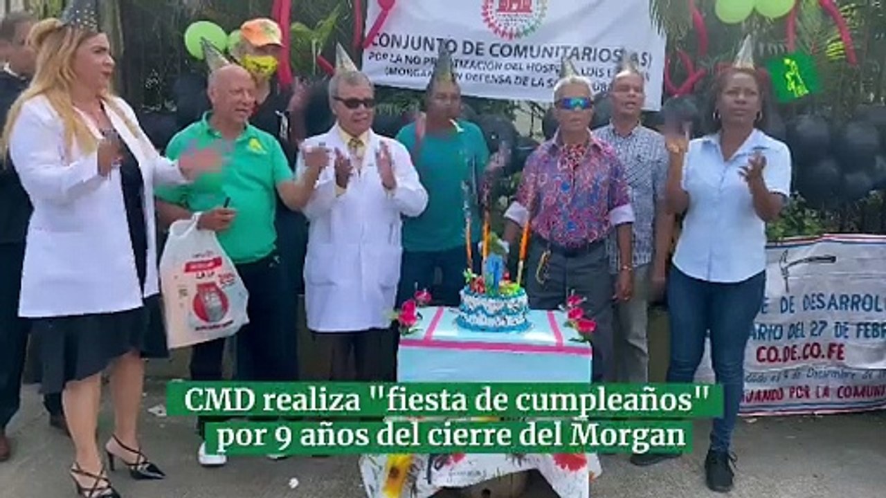 CMD realiza "fiesta de cumpleaños" por 9 años del cierre del Morgan
