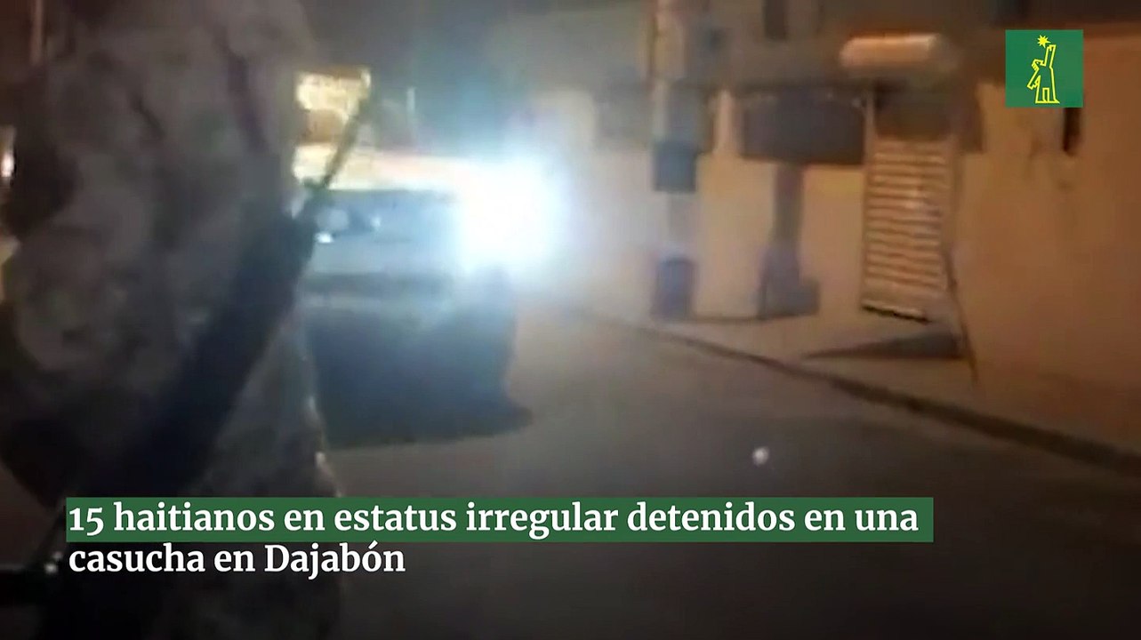 15 haitianos en estatus irregular detenidos en una casucha en Dajabón