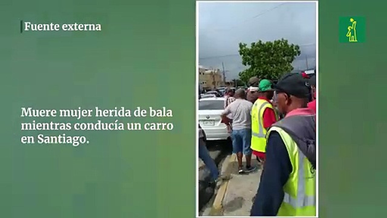 Muere mujer herida de bala mientras conducía carro en Santiago - Vídeo ...