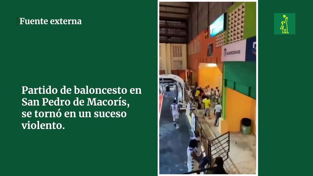 Partido de baloncesto en San Pedro de Macorís, se tornó en un suceso violento.
