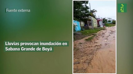 Lluvias provocan inundación en Sabana Grande de Boyá