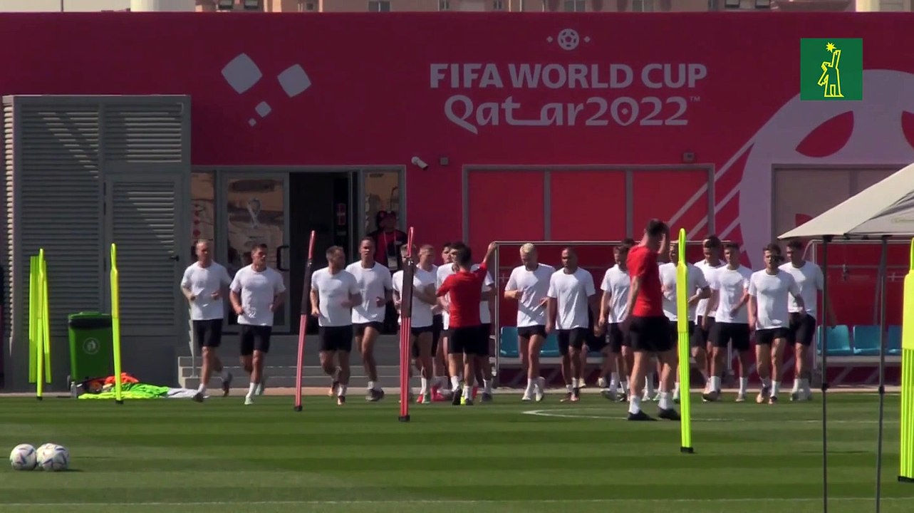 Dinamarca entrena de cara a su primer partido del Mundial, en el que se medirá contra Túnez