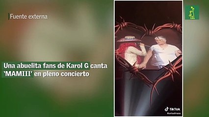 Una abuelita fans de Karol G canta ‘MAMIII’ en pleno concierto