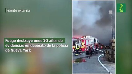 Fuego destruye unos 30 años de evidencias en depósito de la policía de Nueva York