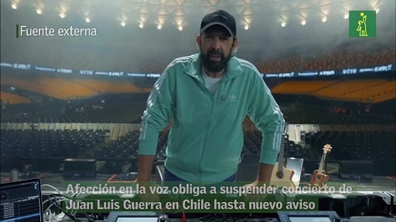 Afección en la voz obliga a suspender concierto de Juan Luis Guerra en Chile hasta nuevo aviso