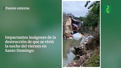 Impactantes imágenes de la destrucción de que se vivió la noche del viernes en Santo Domingo