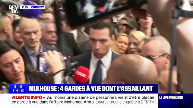 Ce sont systématiquement les mêmes personnalités, les mêmes profils : Jordan Bardella réagit à l'attaque terroriste à Mulhouse