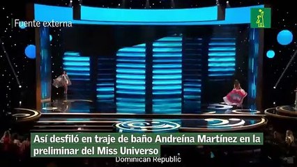 Así desfiló en traje de baño Andreína Martínez en la preliminar del Miss Universo
