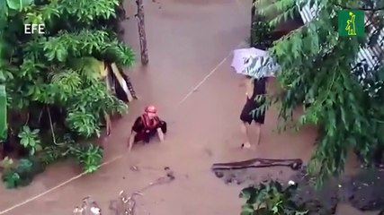 Dos muertos y nueve desaparecidos por inundaciones en Filipinas