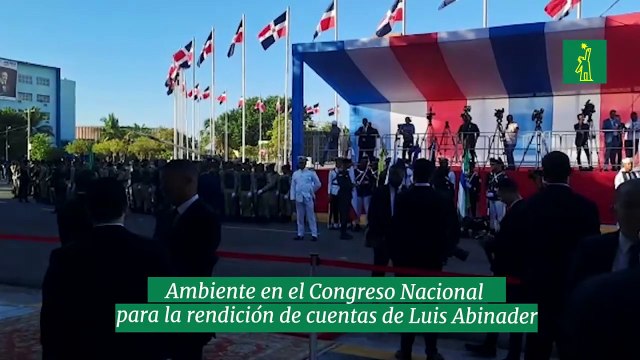 Ambiente en el Congreso Nacional para la rendición de cuenta de Luis Abinader