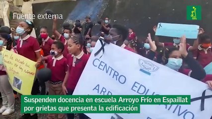 Suspenden docencia en escuela Arroyo Frío en Espaillat por grietas que presenta la edificación