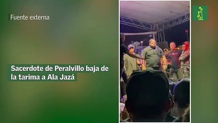 Sacerdote de Peralvillo baja de la tarima a Ala Jazá