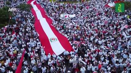 "Marcha por la Paz" pide el fin de las protestas contra nuevo gobierno de Perú