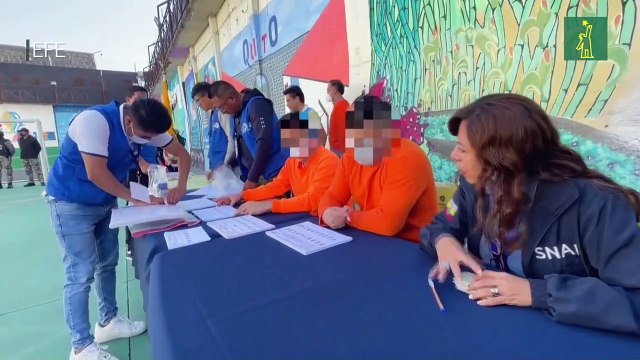 Privados de libertad sin sentencia votan en las elecciones ecuatorianas
