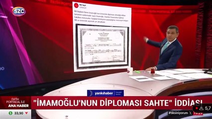 Fatih Portakal'dan İmamoğlu diploması hakkında konuştu