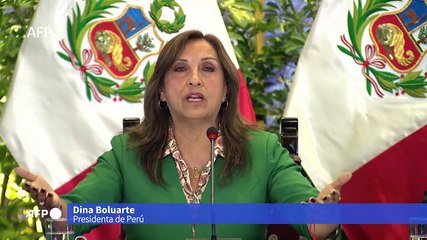 Presidenta Boluarte pide diálogo para poner fin a protestas en Perú