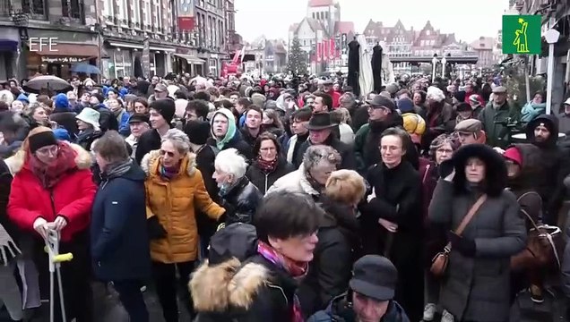 Varios centenares de personas piden liberar al belga condenado en Irán