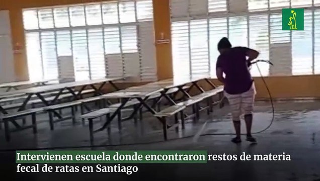 Intervienen escuela donde encontraron restos de materia fecal de ratas en Santiago